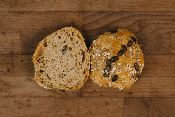 Dinkel Mehrkorn Brötchen - VEGAN